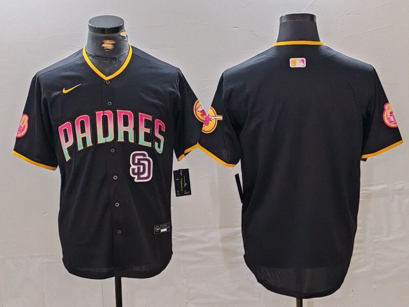 Men San Diego Padres Blank Black Jointly 2024 Nike MLB Jersey style 7